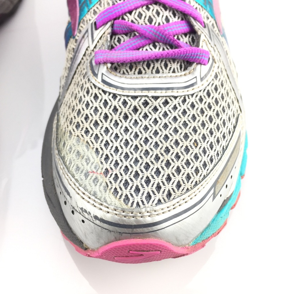 Brooks Womens GTS 17 Silver Pink Purple Size 10.5 - Picture 6 of 10